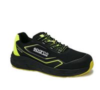 Sparco Luton, Scarpe Antinfortunistiche Professionali Unisex-Adulto, Nero/Giallo Fluo, 40 EU