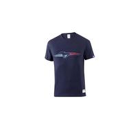 Sparco - Maglietta Ford Performance Blu - Jersey Elastico in Cotone ed Elastan - Design Esclusivo Ford Performance - Colore Blu Vibrante - Taglia L - Blu
