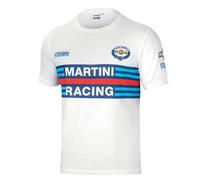 sparco Maglietta Martini-R Taglia M Bianco, Multicolore, 42/50 EU