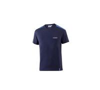 Sparco - Maglietta Sparco Martini-R Top - Patch Martini Racing - Tessuto Jersey Elastico - 95% Cotone e 5% Elastan - Taglia L - Blu