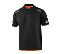 Sparco - Maglietta Tecnica Tucson - Zone Riflettenti Alta visibilità - Spalle Rinforzate - Cotone e Poliestere Effetto Piquet - Taglia 4XL - Nero