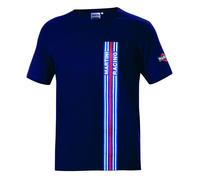 Sparco Martini Racing Big Stripes T-Shirt in cotone, blu
