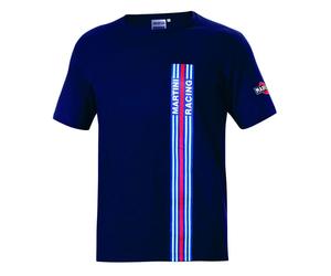 Sparco Martini Racing Big Stripes T-Shirt in cotone, blu