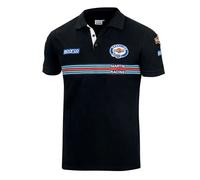 Sparco 01275mrnr4xl, Martini Racing Polo Nero Standard Unisex Adulto, Multicolore, XL