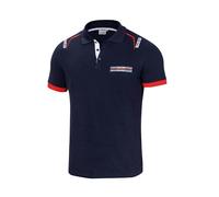 Sparco Martini Racing Embroideries Polo in cotone piquet, blu
