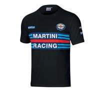 Sparco Martini Racing T-Shirt in cotone, nero