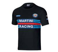 Sparco Maglietta Martini-R Taglia Marino Unisex Adulto 42/50 EU, Nero, 42/50 EU