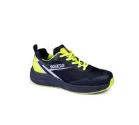 Sparco Scarpe Impulse ESD S3S SR FO HRO, Antinfortunistiche Unisex-Adulto, Blu Marino/Giallo Fluorescente, 44 EU