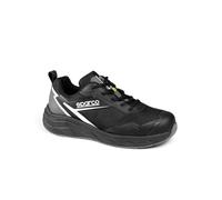 Sparco Impulse Chris, Scarpe Antinfortunistiche Unisex-Adulto, Nero/Grigio Scuro, 45 EU