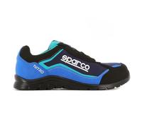 Sparco Nitro, Scarpe Antinfortunistiche da Lavoro Unisex-Adulto, Nero/Blu, 37 EU