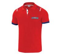 sparco Martini Racing Polo, Rosso, Standard Unisex Adulto, multicolore, 42/50 EU