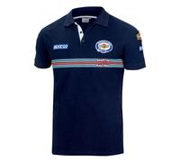 Sparco 01275mrbm4xl, Martini Racing Polo Blu Standard Unisex Adulto, Multicolore, XL
