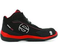 Sparco Racing Evo Scarpe da Corsa, Nero e Rosso, Taglia 43