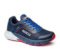 Sparco S-Park Leon, Scarpe Antinfortunistiche Unisex-Adulto, Blu Marine-Rosso, 42 EU