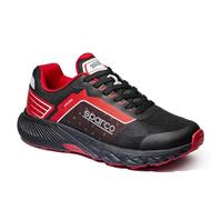 Sparco S-Park SEPANG, Scarpe Antinfortunistiche Unisex-Adulto, Nero-Rosso, 40 EU