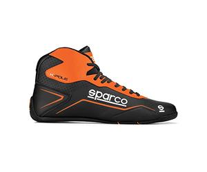 Sparco S00126928NRAF Scarpe K-Pole, Taglia 28, Nero/Fluo Orange