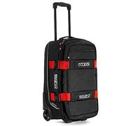 BORSA TROLLEY BORSONE SPORTIVO VIAGGIO SPARCO TRAVEL COLORE NERO/ROSSO 25X55X35