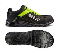 Sparco S0751743NRGF Scarpa Antinfortunistica da Lavoro, Multicolore (Nero/Giallo Fluo), 43 EU
