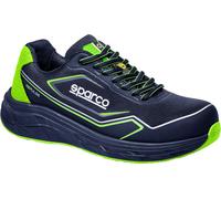 Sparco WILLEN, Scarpe Antinfortunistiche Professionali Unisex-Adulto, Blu Marine/Verde Fluo, 45 EU
