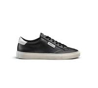 Sparco - S-Time Sneakers Unisex Smart Casual - Scarpe Tempo Libero - Tomaia in Pelle Sintetica - Comfort - Suola in Gomma- Calzature alla Moda - Bianco/Nero - EU 46