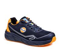 Sparco Teamwork Gulf Mirage Scarpe Antinfortunistiche da Uomo S1PS ESD HRO Basse. Ultraleggere, con Ammortizzazione Eva, Tomaia 3D Traspirante. Livrea Ufficiale Gulf. EU 46