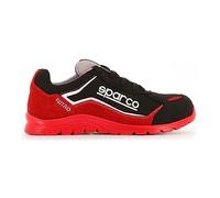 Sparco Nitro, Scarpe Antinfortunistiche da Lavoro Unisex-Adulto, Rosso/Nero, 37 EU