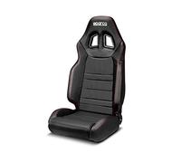 Sparco Sedile Sportivo R100+ Similpelle Nero + Cucitura Rosso (Regolabile)