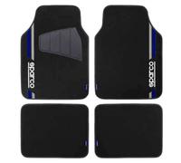 SPARCO Set 4 Tappetini Tappeti Auto in Moquette Blu/Nero con Battitacco Univ.