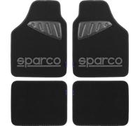 Set completo SPC19 universale tappetini auto moquette nero/grigio poliestere SPA