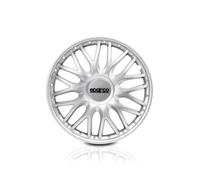 Sparco Set Copricerchi 4 Pezzi Roma 16 Pollici Argento