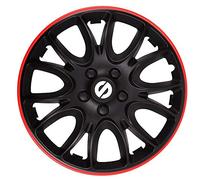 Sparco Set Copricerchi 4 Pezzi Veneto 14 Pollici Nero/Rosso