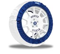 Sparco Set da 2 Pezzi di Calze da Neve in Tessuto Bianco silenziose - Taglia XXL