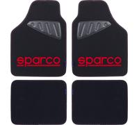 SPARCO Set SPC19 completo tappetini universali auto moquette nero/rosso SPARCO