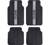 Sparco SPC1913GR Tappeto LATEX, FRANJA, Grigio, Set di 4