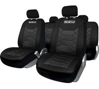 SPARCO Set universale SPC1016 coprisedili auto completo nero nido d'ape