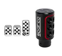 Sparco Spc0406Bk Pedali Racing Alluminio/Gomma Nera, Nero & Spc0103 Pomello, Ner