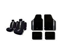 Sparco Spc1012 Set Coprisedili Per Auto In 11 Pezzi Classic Nero/Grigio, Set Di