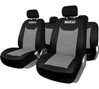 Sparco SPC1016GR Set Coprisedili per Auto, 11 Pezzi, BK, Grigio/Nero