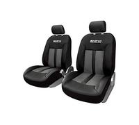 Sparco SPC1018GR Set di 2 Cover Anteriori per Auto, 6 Pezzi, S-Line, Grigio (Individuale)