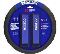 Sparco SPC1111KAZ Copri Volante e Cuscini, Blu, Taglia Unica