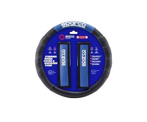 Sparco SPC1111KAZ Copri Volante e Cuscini, Blu, Taglia Unica