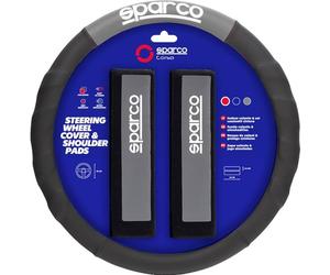 Sparco SPC1111KGR Copri Volante e Cuscini, Grigio
