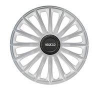 Sparco Spc1393Sv Set Copricerchi 4 Pezzi Treviso 13 Pollici Argento, Silver, Set Di 4