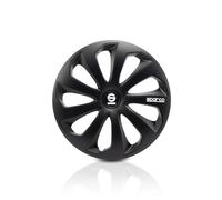 Sparco SPC1470BK Copricerchi, Nero, 14", Set di 4
