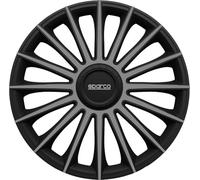 Sparco Copricerchi Treviso SPC1493BKGR Set 4 14" Nero/Grigio per auto