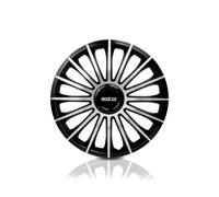 Sparco Copri Cerchioni Sparco Torino Cs5 Argentato Nero 15" S_0301_S3701398 Auto