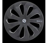 Sicilia set universale copricerchi completo auto grigio 16 pollici SPARCO