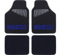 Set completo SPC19 tappetini auto universali in moquette nero/blu poliestere SP