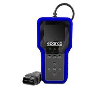 Sparco Dispositivo di Diagnosi Auto OBD2 Scanner Lettore Codici Errore Motore e Trasmissione con Test Batteria ed Emissioni I/M Readiness Multilingue per Veicoli a Benzina