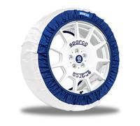 Sparco Calze da Neve Set 2 Pezzi Tessuto Bianco Silenziose Taglia XXL